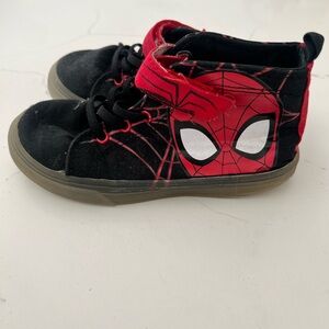 Spider-Man Kids High Top Sneakers - light up Black & Red